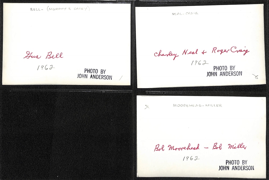 (19) Rare Type 1 NY Mets 1962 3.5x5.5 Photos by John Anderson w. Ashburn, Hodges