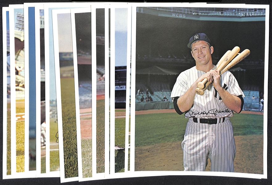 1966 NY Yankees Color 8x10 Picture Pack Set - August 28, 1966 Picture Day Stadium Giveaway w. Mantle, Maris, Ford