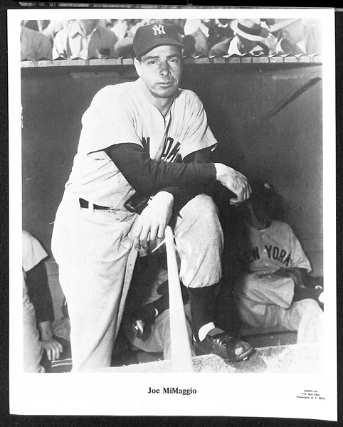 1960s Sports Pix Greatest Players of All-Time Baseball Photo Set (11) - Gehrig, Ruth, Cobb, Wagner, DiMaggio, +