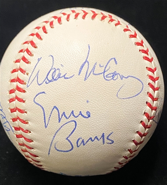 500 HR Signed Baseball (8 Signatures) - Mickey Mantle, Ted Williams, Willie Mays, Mathews, Banks, Jackson, F. Robinson, McCovey