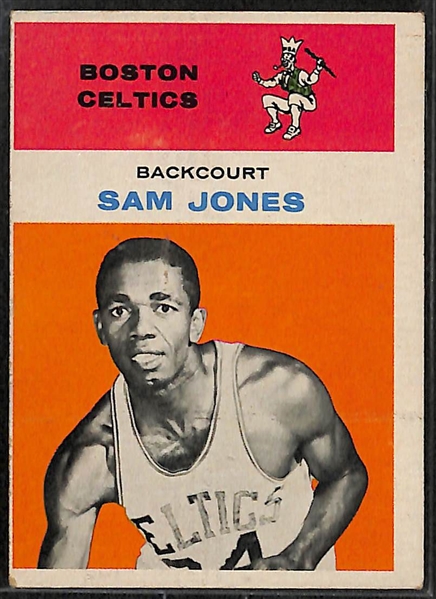 Lot of (3) 1961 Fleer Basketball Cards (KC Jones #22, Sam Jones #23, Frank Ramsey #35)
