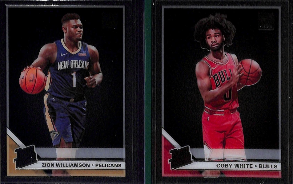 2019-20 Clearly Donruss Rookie Lot (4) - Zion Williamson, Ja Morant (All Clear for Takeoff), Tyler Hero (Gold), Coby White
