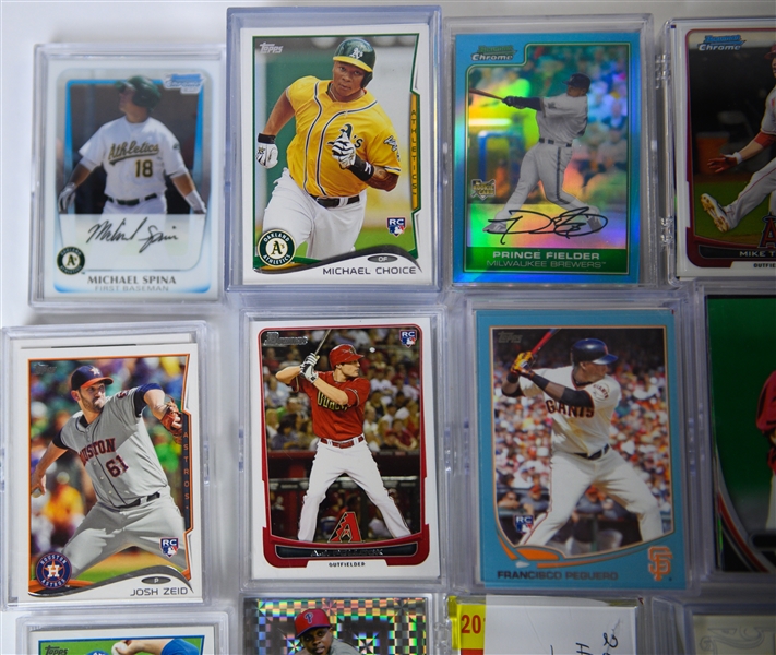 Lot of Over 400 Baseball Cards - Mostly Rookie & Second Year Cards From 2011-2013 w. Trout, DeGrom, Springer, Machado, Bogaerts