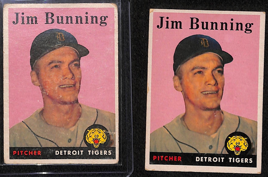  Lot of (17) 1957 & (21) 1958 Topps Baseball Cards w. 1957 Topps George Kell