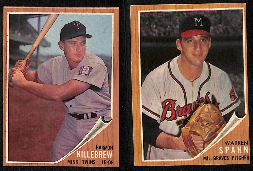 Lot of (59) 1960-1965 Topps Baseball Cards w. 1961 Eddie Mathews