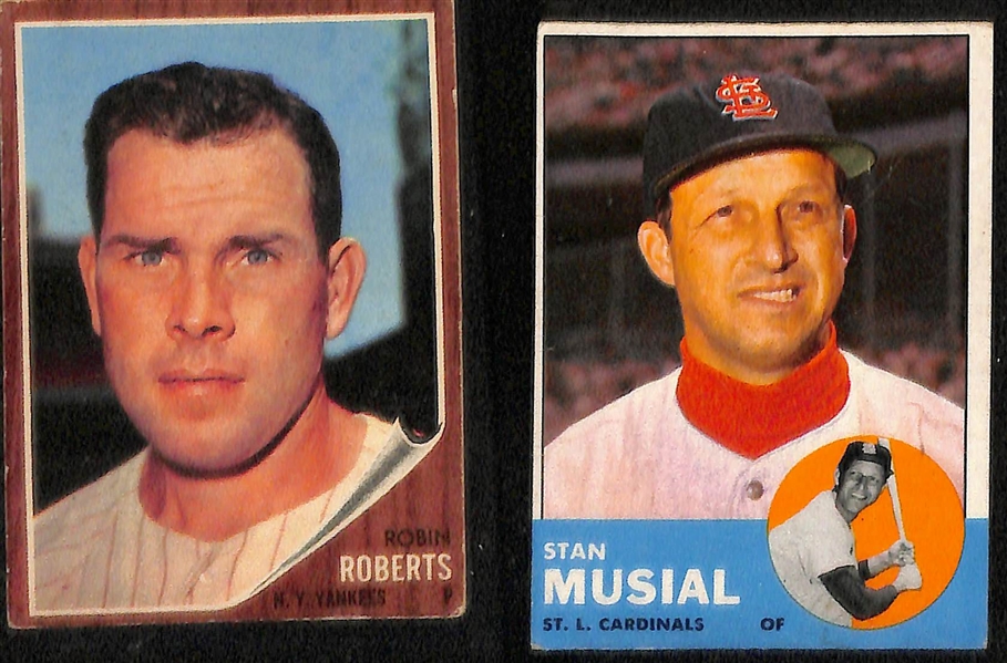 Lot of (59) 1960-1965 Topps Baseball Cards w. 1961 Eddie Mathews