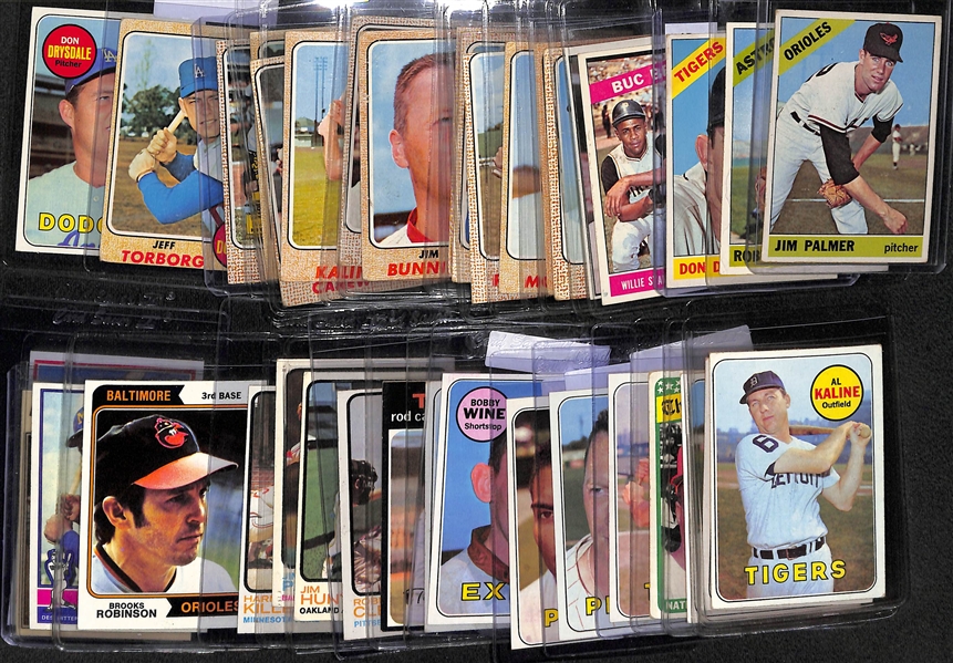 Lot of (39) 1966-1978 Topps Baseball Cards w. 1966 Palmer RC
