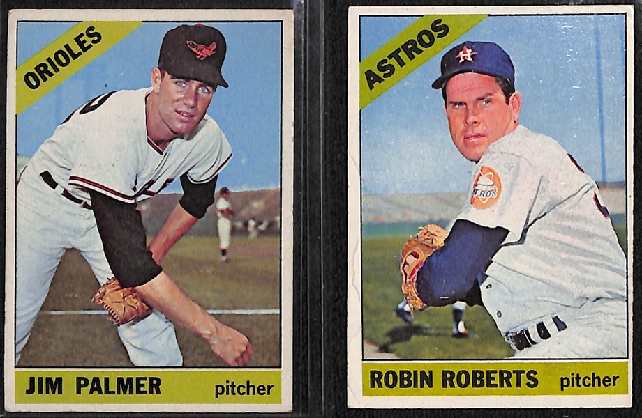 Lot of (39) 1966-1978 Topps Baseball Cards w. 1966 Palmer RC