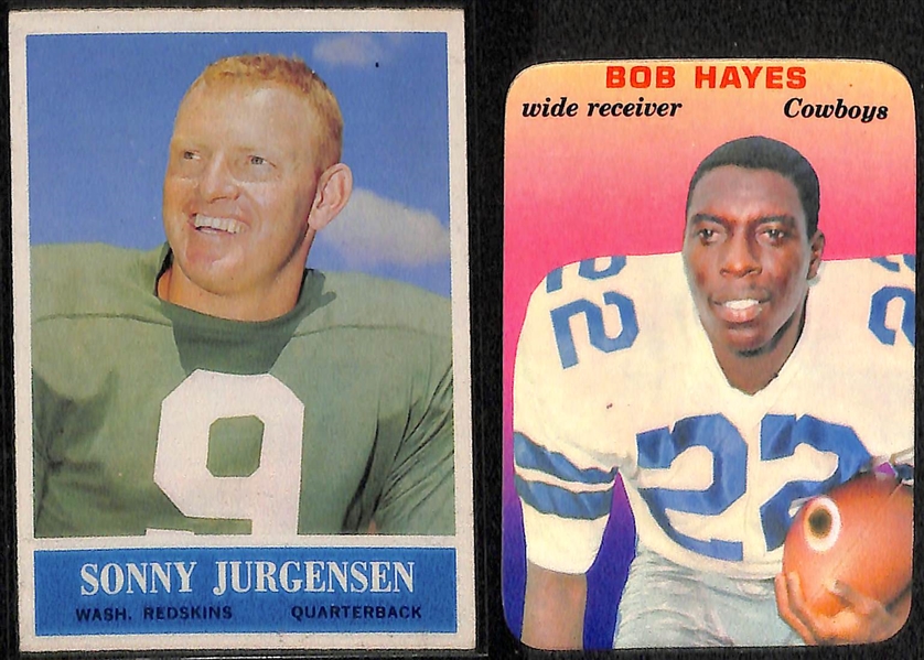 Lot of (50) 1959-1970 Assorted Football Cards w. 1958 Topps YA Tittle