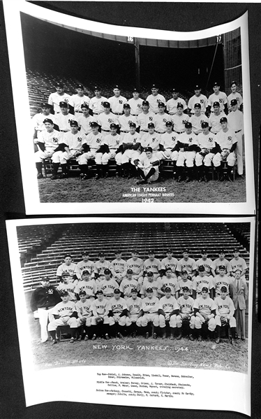 (14) Yankees Souvenir Team Photos (Likely Printed in the 1960s-1970s) - 1923, 1928, 1931-32, 1937-39, 1941-42, 1944-46, 1948-49