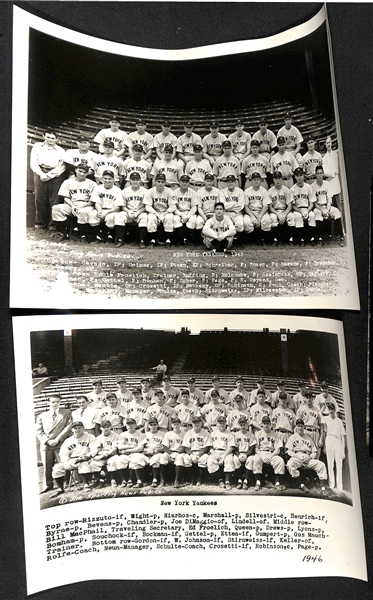 (14) Yankees Souvenir Team Photos (Likely Printed in the 1960s-1970s) - 1923, 1928, 1931-32, 1937-39, 1941-42, 1944-46, 1948-49
