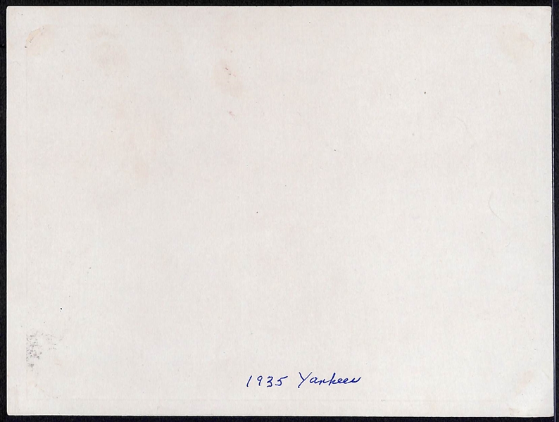 1936 Goudey Gum R311 NY Yankees 6x8 Team Photo Card - Showing 1935 Yankees Team