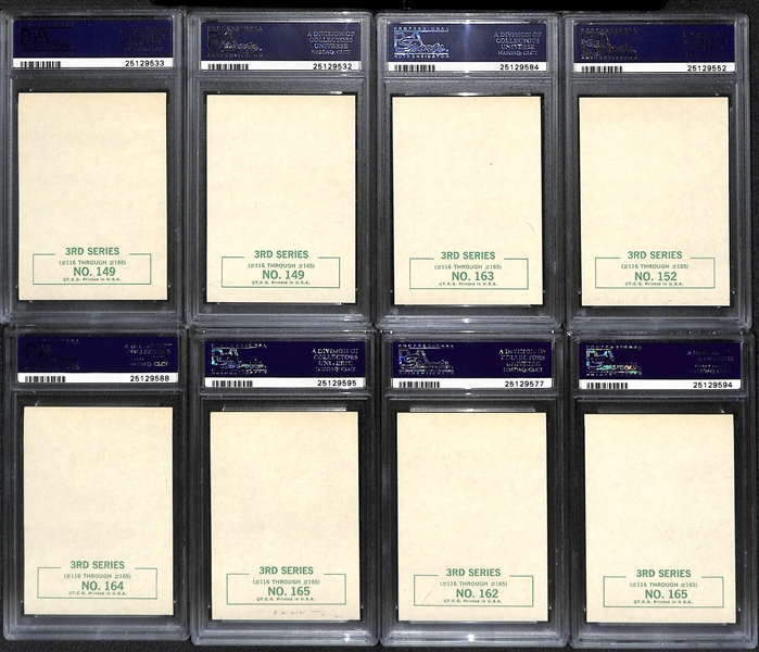 Lot of (14) PSA-Graded 1964 Beatles B&W Cards w. (2) PSA 9 Cards!