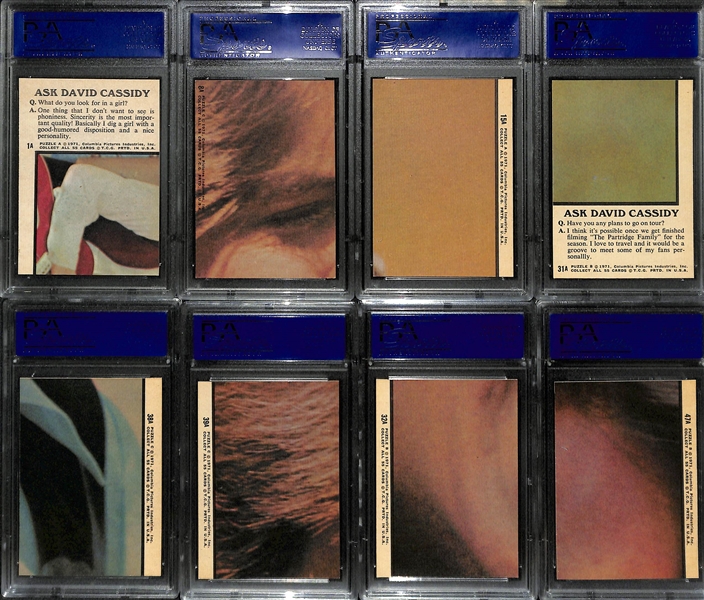 1971 Topps Partridge Family Complete Set Blue Series of 55 Cards w. (16) PSA Graded Cards