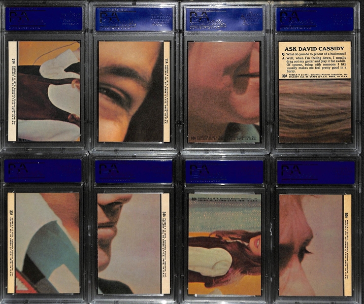 1971 Topps Partridge Family Complete Set Blue Series of 55 Cards w. (16) PSA Graded Cards