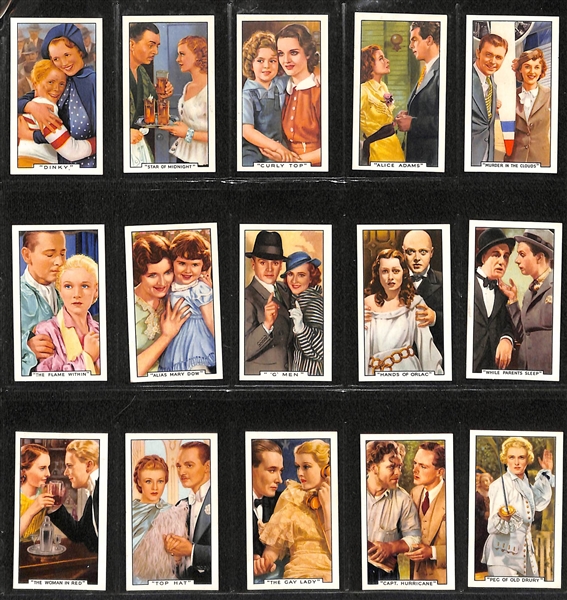 Lot of (2) 1930s-40s Gallaher Film Scenes & Episodes Complete Sets of 48 Cards