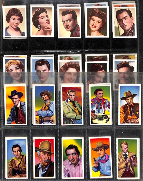 Lot of (2) 1950s Jaycee Cigarettes & Jibco Tea Western & Screen Star Sets