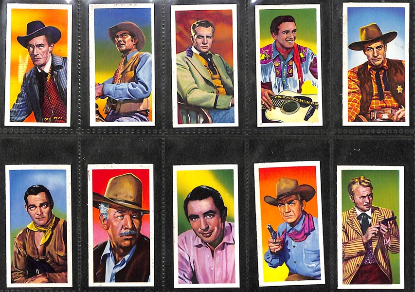 Lot of (2) 1950s Jaycee Cigarettes & Jibco Tea Western & Screen Star Sets
