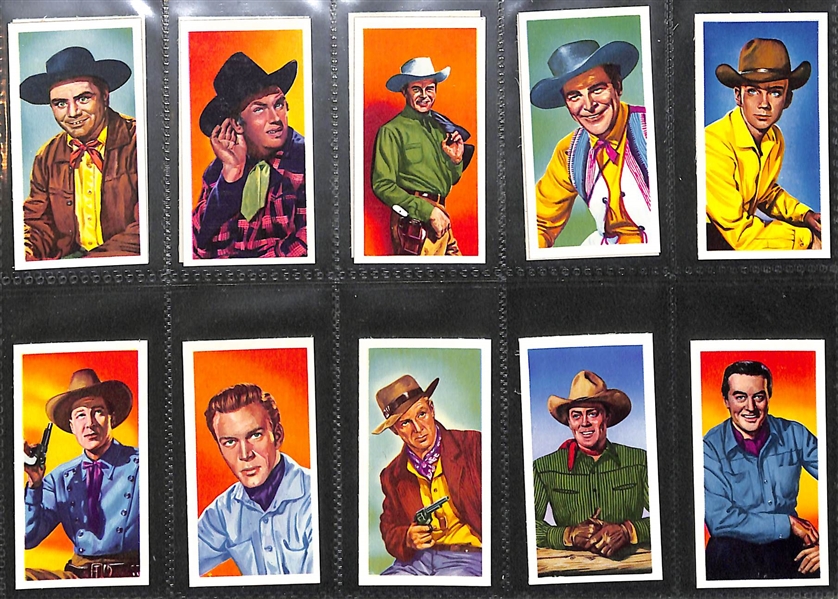 Lot of (2) 1950s Jaycee Cigarettes & Jibco Tea Western & Screen Star Sets