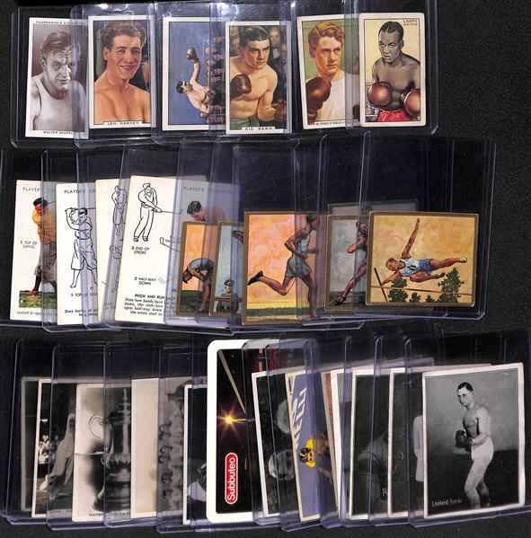 Lot of (29) Early 1900s-1920s Cigarette Cards - Athletes/Sports Figures from US & Europe