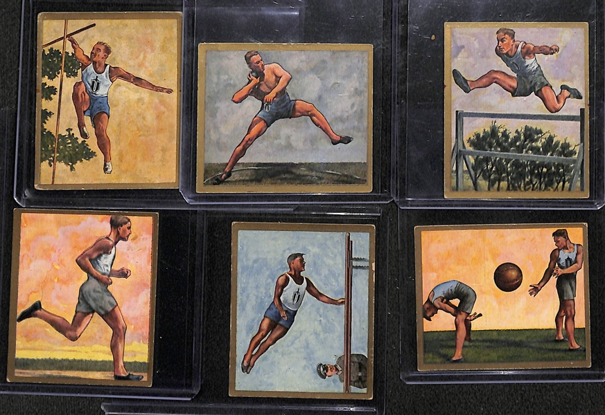 Lot of (29) Early 1900s-1920s Cigarette Cards - Athletes/Sports Figures from US & Europe