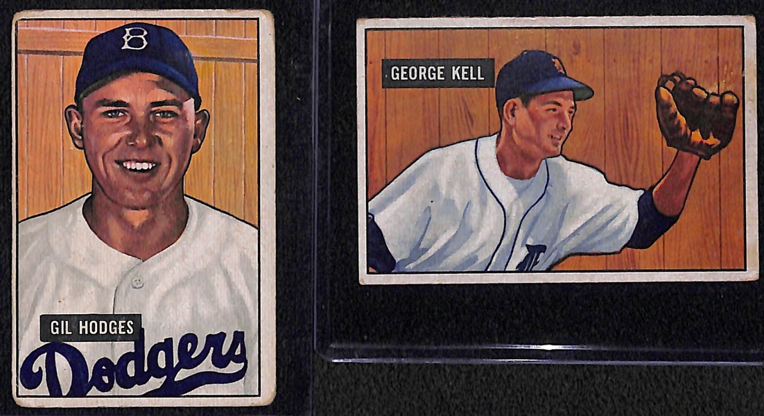 Lot of (24) Different 1951 Bowman Baseball Cards w. Gil Hodges