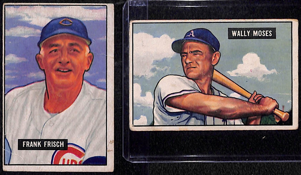 Lot of (17) Different High Numbers 1951 Bowman Baseball Cards w. Frankie Frisch
