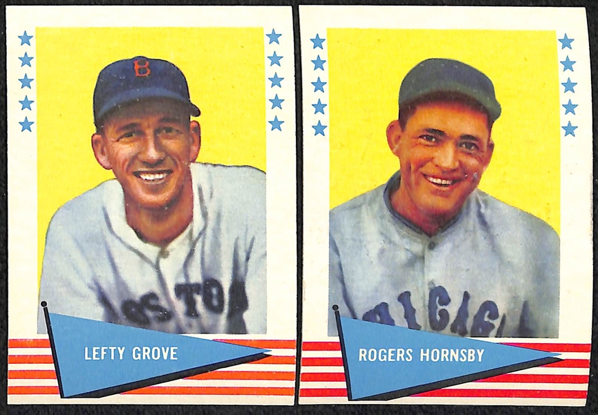 Lot of (13) 1960 Fleer & (40) 1961 Fleer Baseball Cards w. Pie Traynor