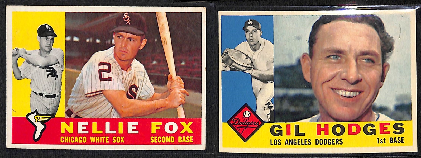 Lot of (100) Different 1960 Topps Baseball Cards w. Nellie Fox