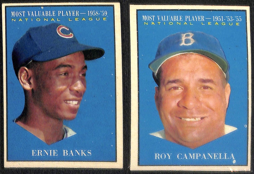 Lot of (60) Different 1961 Topps Baseball Cards w. Jim Bunning