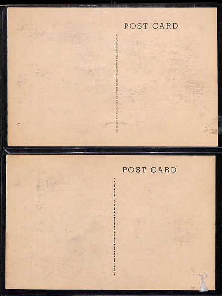 1946-52 Albertype Hall of Fame (HOF) Plaque Postcards - Babe Ruth and Lou Gehrig