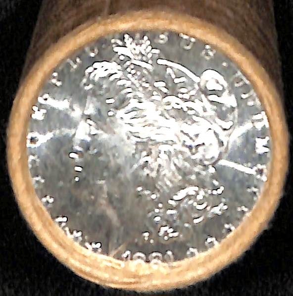 $20 BU 1881 Roll of Uncirculated Silver Morgan Dollars w. End Roll CC (Carson City) Z10