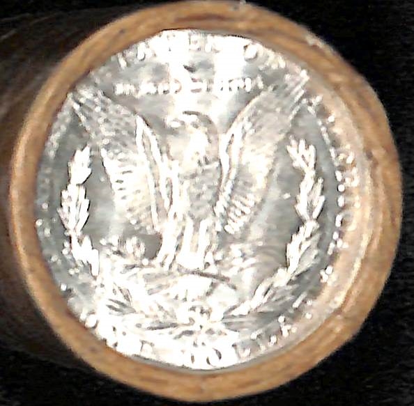 $20 BU 1902 Roll of Uncirculated Silver Morgan Dollars w. End Roll CC (Carson City)