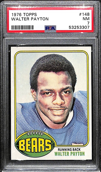 1976 Topps Walter Payton Graded PSA 7