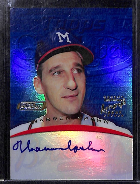 Lot of (3) Superstar Baseball Autographs w. Pete Alonso, Warren Spahn, & Zach Greinke