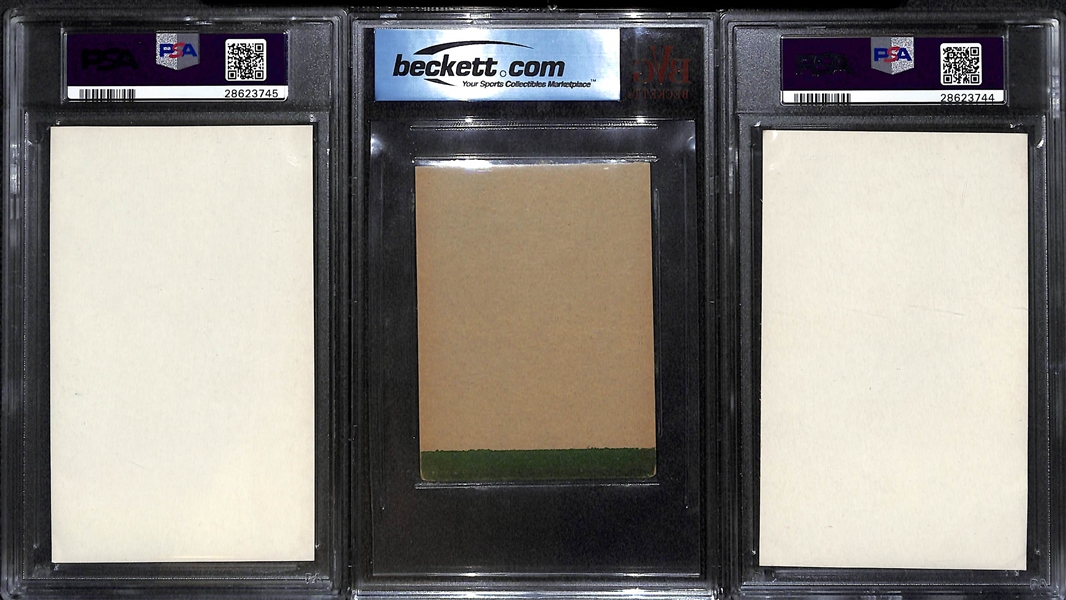 Lot of (3) 1930s Graded Oversized Baseball Cards w. Pie Traynor, Casey Stengel & Melvin Ott