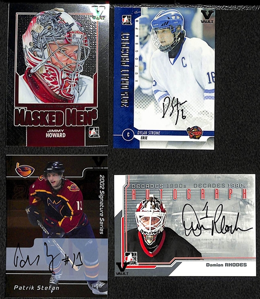 Lot of (12) Hockey Memorabilia Cards and Short Prints w. Brett Hull, Jonathan Quick & Carey Price