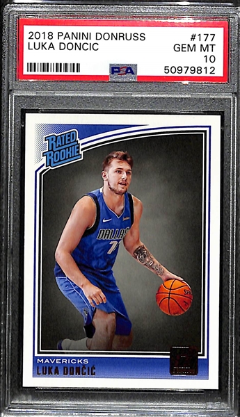 2018-19 Panini Donruss Luka Doncic #177 Rookie Graded PSA 10 Gem Mint