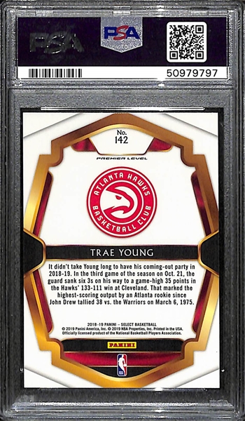 2018-19 Panini Select Trae Young #142 Rookie Graded PSA 10 Mint