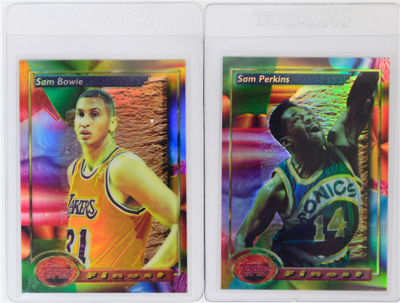 Lot of (90) Different 1993 Topps Finest Basketball Refractors w.  Derrick Coleman