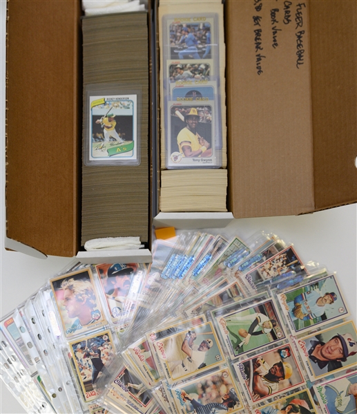 Lot of (1500+) Baseball Cards - (110) 1978 OPC cards, 1980 Topps Baseball Set, 1983 Fleer Baseball Set, More