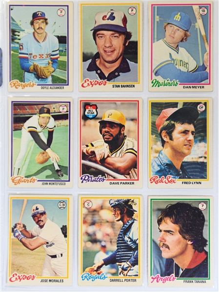 Lot of (1500+) Baseball Cards - (110) 1978 OPC cards, 1980 Topps Baseball Set, 1983 Fleer Baseball Set, More