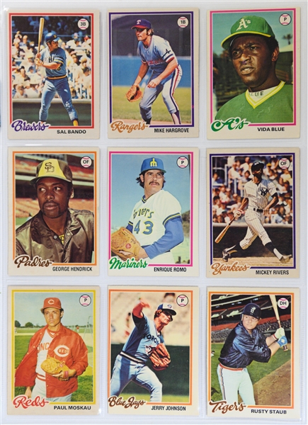 Lot of (1500+) Baseball Cards - (110) 1978 OPC cards, 1980 Topps Baseball Set, 1983 Fleer Baseball Set, More