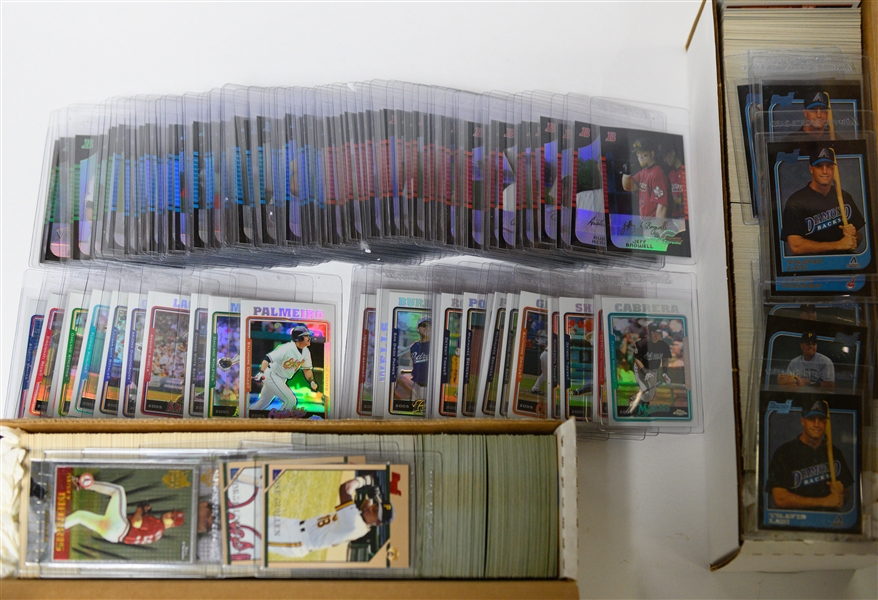 Lot of (1700+) Baseball Cards - (6) Complete 1996/1997 Baseball Sets (Bowman, Bowman's Best, Topps Chrome, Bowman Series 2) & Approx (100) 2005 Bowman Chrome & Topps Chrome Cards 