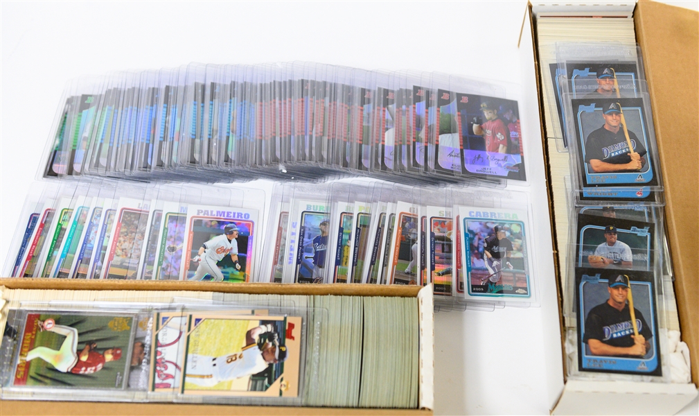 Lot of (1700+) Baseball Cards - (6) Complete 1996/1997 Baseball Sets (Bowman, Bowman's Best, Topps Chrome, Bowman Series 2) & Approx (100) 2005 Bowman Chrome & Topps Chrome Cards 