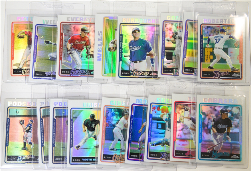 Lot of (1700+) Baseball Cards - (6) Complete 1996/1997 Baseball Sets (Bowman, Bowman's Best, Topps Chrome, Bowman Series 2) & Approx (100) 2005 Bowman Chrome & Topps Chrome Cards 
