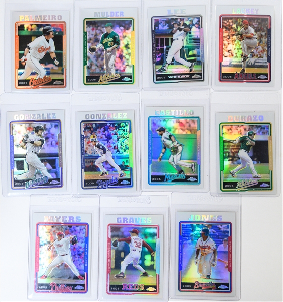 Lot of (1700+) Baseball Cards - (6) Complete 1996/1997 Baseball Sets (Bowman, Bowman's Best, Topps Chrome, Bowman Series 2) & Approx (100) 2005 Bowman Chrome & Topps Chrome Cards 