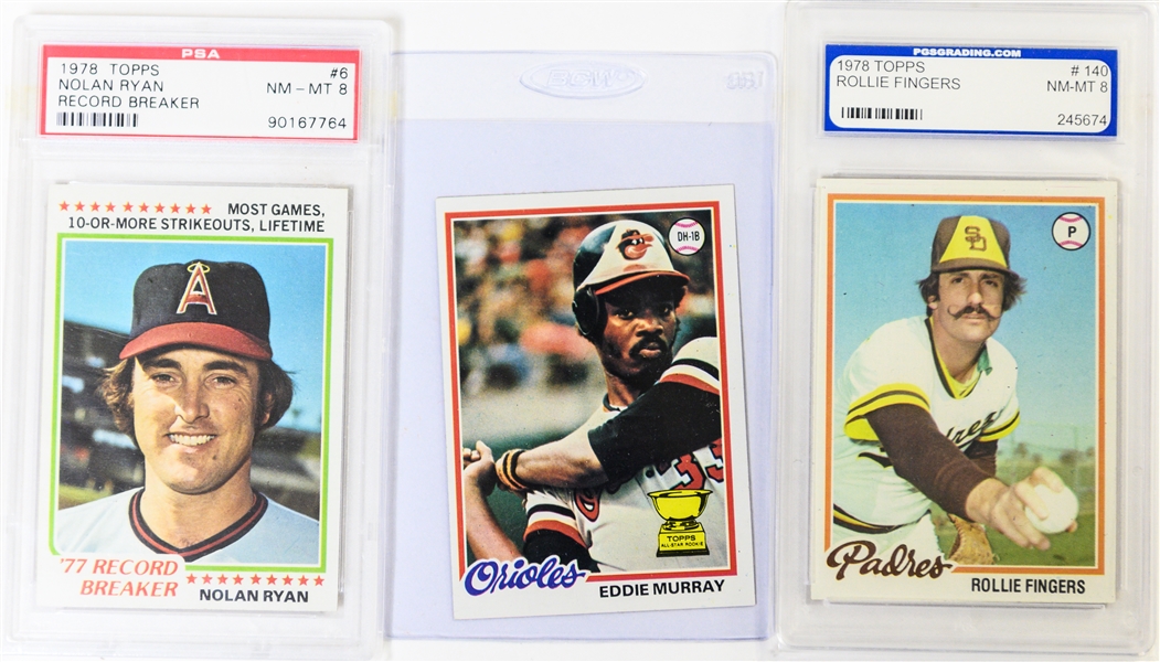 Lot of (2) Baseball Sets - 1978 Topps & 1979 Topps w. Well Centered 1979 Ozzie Smith Rookie Card 