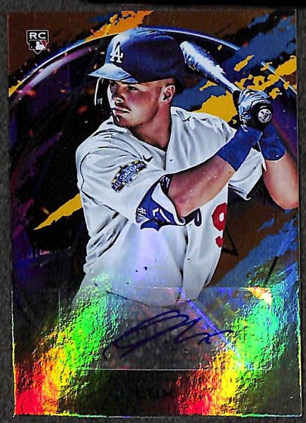 Lot of (73) Current Era Baseball Stars & Rookies Cards w. 2020 Topps Certified Gavin Lux Rookie Autograph Card #40/99