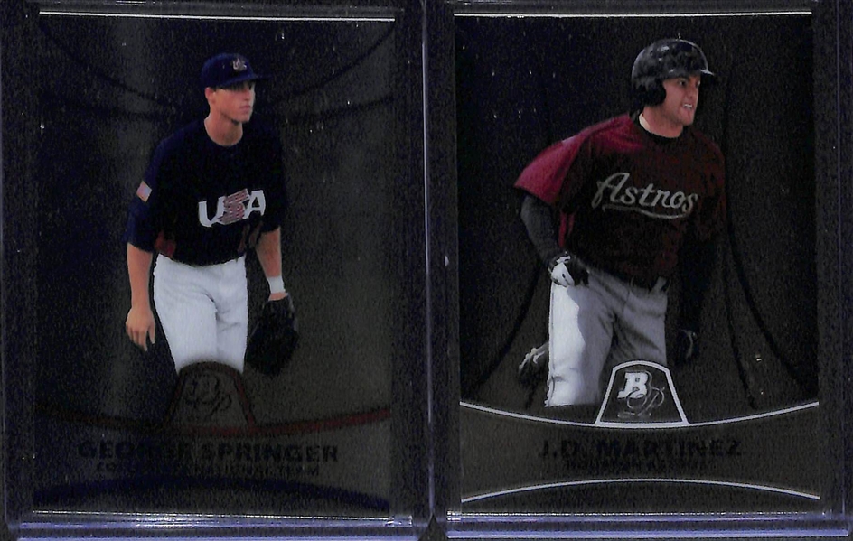 2010 Bowman Platinum Complete Set (100 Cards) and 50 Prospect/Rookie Cards (Inc. Mike Trout, Freddie Freeman, & Gerritt Cole)